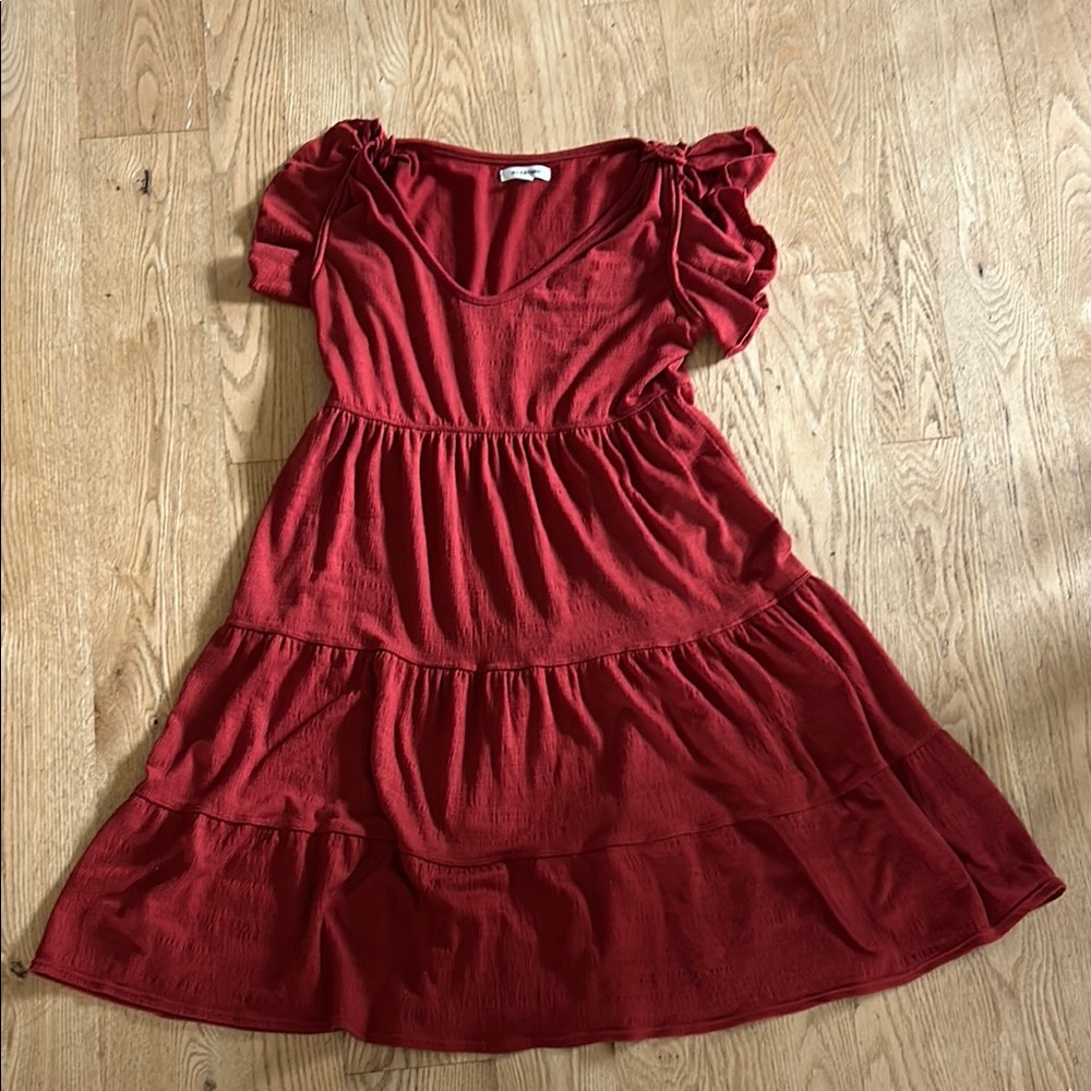 Max Studio Rusted Orange Mini Dress